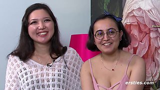 Ersties - Heiße lesbische Action mit Ameliya und Jasmina