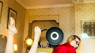 British blonde milf Jane Bond solo masturbation