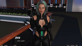 Stranded in Space - Stripper MILF Flashes Her Big Tits