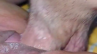 Filipina's Tight Pussy Stretched by Huge Cock, Cum Insid
