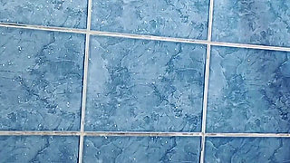 Tiny Asian Rides in Shower Room & Fake Silicon Pussy Play & Bed Riding