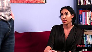 Amateur porn stranger jerks off on whore