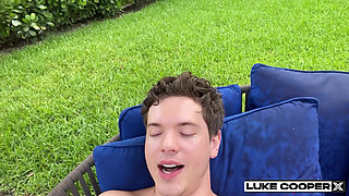 Hard Outdoor Fuck by the Pool with Stepsis Bailey Base