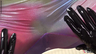 Peeing in Zentai Spandex