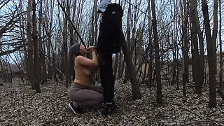 Sucking His Dick in the Park