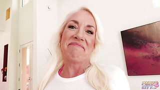 Enticing Taylor Upton and Donny Sins - black on white action - Perv City