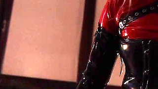 Sex in a Red Latex Catsits!