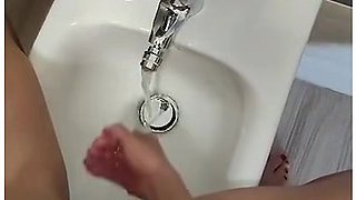When Almasols Husband Goes To The Shower, His Wife Enters The Bathroom To Pee