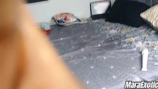Thick Ebony Babe Sucking Dick And 69