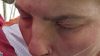 A Little Outdoor Fun After Yard Work. Some Cock Worshiping and Reverse Cowgirl Riding in Our Outdoor Swing