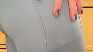 Sweaty Pussy in Lycra Spandex