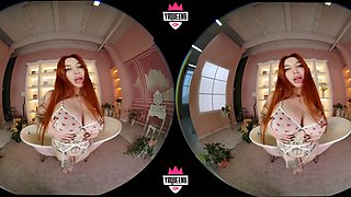 Big tits redhead MILF porn video