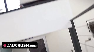Dad Crush - horny step-father pounds his 2 latin daughters for stealing his credit card