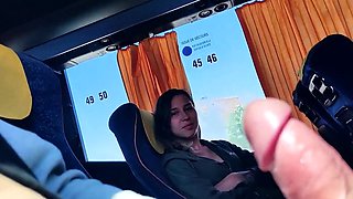 Public Bus Blowjob by a Teen Amateur Babe
