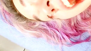 Teen(18+) begs me for cock for her pussy and ass, in the end she drinks all the cum