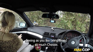 Fake Cop - Busty Blonde Fucked in Junk Yard