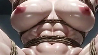 Ripped Female Muscle Bound in Gym - Huge Clit & Wet Swollen Pussy