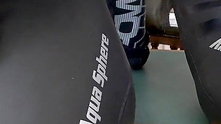 CFNM Wetsuit JOI & Cum Count Down with Ariel & Lucy