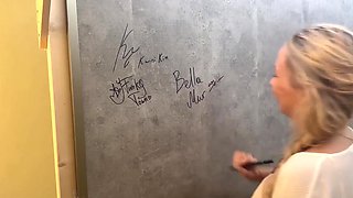 Sensual Babes Visit A Gloryhole For The First Time In A Hot Sex Vlog