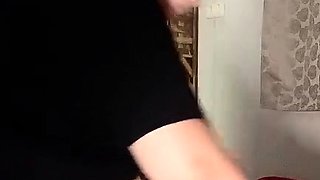 Sultry brunette in lingerie is oiled up and massaged