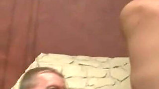 Humiliated masked man