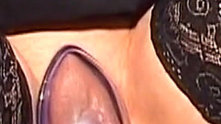 Mature Brunette MILF Strapped Open for Gyno Toy Play
