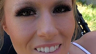 Fit Pornstar Creams up & Shows off Her Hairy Pussy