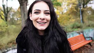 GERMAN SCOUT - Pink Bush saggy Tits Girl Alexa Throat