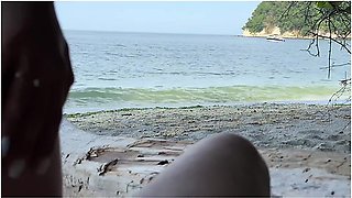 Beach Babe Rides Me On Our First Date