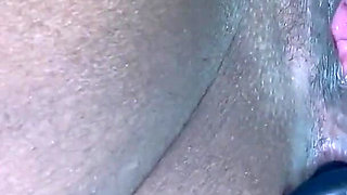 Stimulating My Clit with Magic Wand Vibrator Butt Plug in My Ass