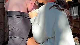 Hot MILF Gets Fucked Hard in the Ass Outside and Shows Her True Face of Anal