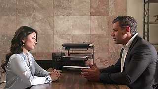 Asian Lulu Chu and Richard indulge in sultry lingerie play