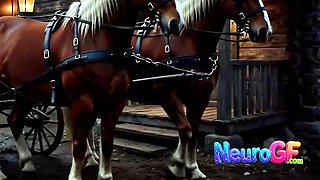 Lost bet stepdaughter chained and filled raw by old man