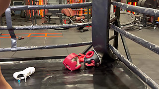 Anal Threesome with Double Penetration with the Gym Slut Chloe Chevalier, a Horny Blonde Thst Love Dicks.
