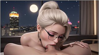 Car Toon In Ai Generated - Hotel Night View