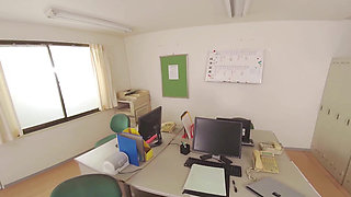 Big Breasted Office Lady in a Late Night Office with Her Pushy Boss Risky Hush - 1