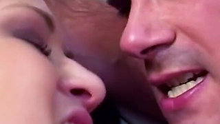 Doctor catches secretary like she does it herself and helps her