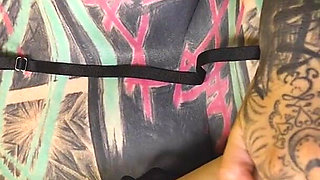 Tattooed Alt Teen Deepthroats & Gets Face Fucked POV by Her Punk BF - Sloppy BJ to Facial Cumshot