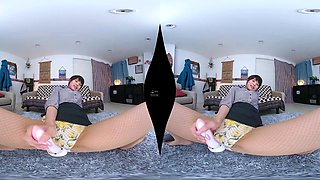 Close-Up Pantyhose & Foot Fetish VR - MAX-A