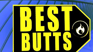 BEST BUTTS: Tiffany Watson bounces her oiled booty on Laz