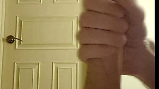 I Wank Outside My Step Sisters Bathroom to See if She Will Touch My Dick or Ask Me to Leave
