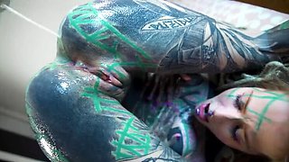 Tattooed Anal Gape Solo - Anuskatzz & Lily Lu Stretch Hole Deep