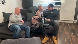 Hot Threesome with His Stepson and Egon!