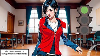 Sexy anime JOI video - green light, red light commands for solo play in Spanish