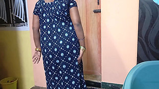 Indian Big Boobs Aunty Walk