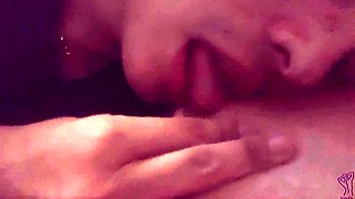 Boy Sucks Latino Daddy Cock Dripping Cum on his Boy Tits