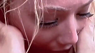 Face Fucked Sluts Covered in Spit Drool Cum