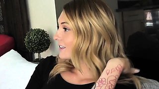 Tatted Step Sister Charlotte Sins Lifts Her Skirt And