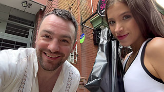 Skinny 19 Year Old Teen Goes on Trip to the Sex Shop to Get New Lingerie