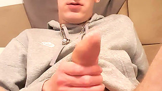 Young lad huge cock close up